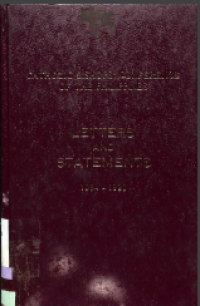 Image of Letters and Statements 1984-1990